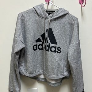cropped adidas sweatshirt